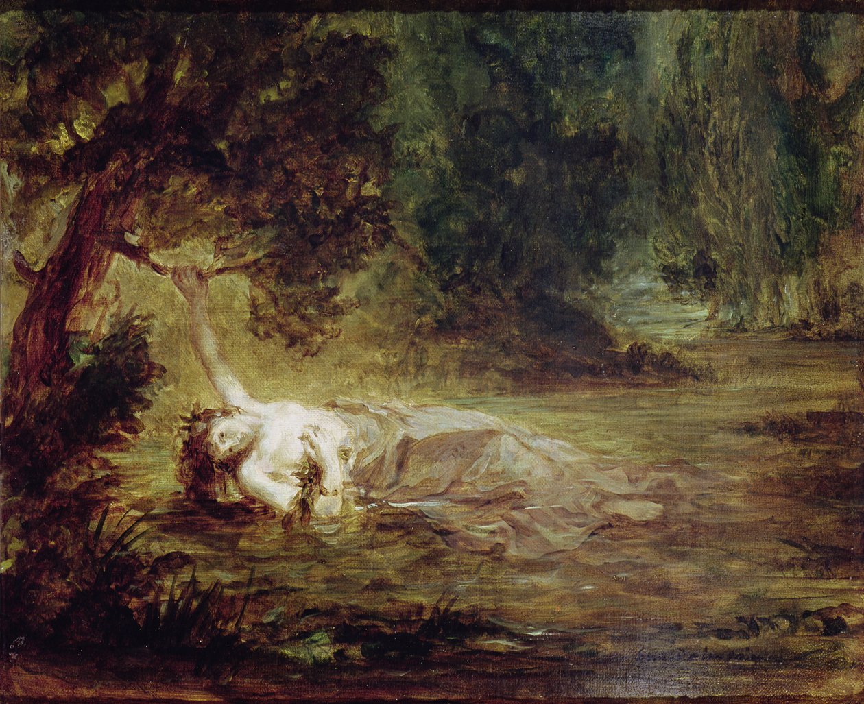 Ophelia halála, 1838 alkotó: Ferdinand Victor Eugene Delacroix