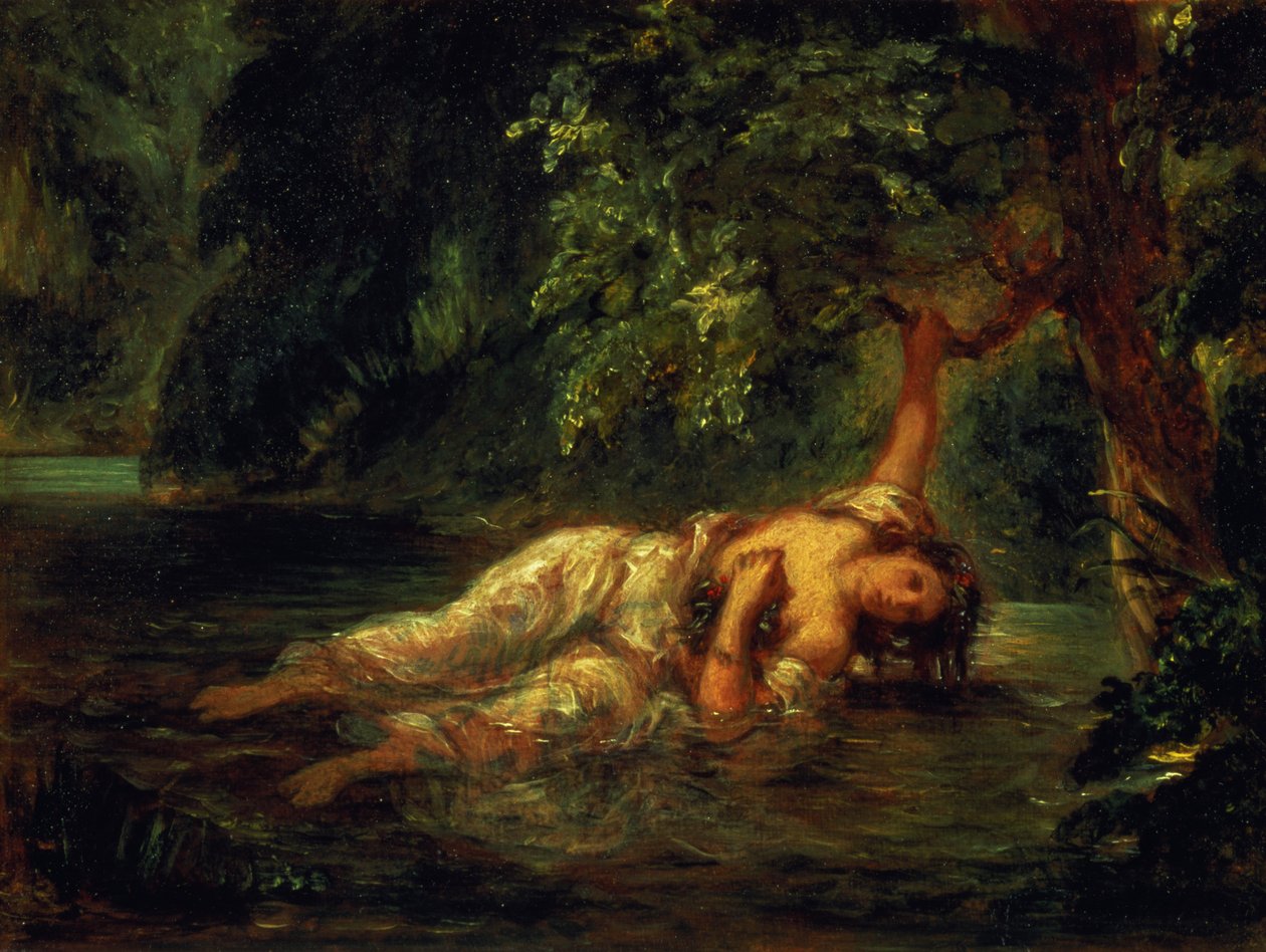Ophelia halála, 1844 alkotó: Ferdinand Victor Eugene Delacroix