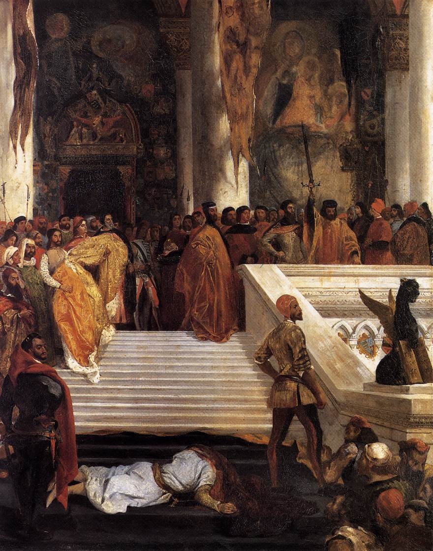 Dózse Marino Faliero kivégzése alkotó: Ferdinand Victor Eugene Delacroix