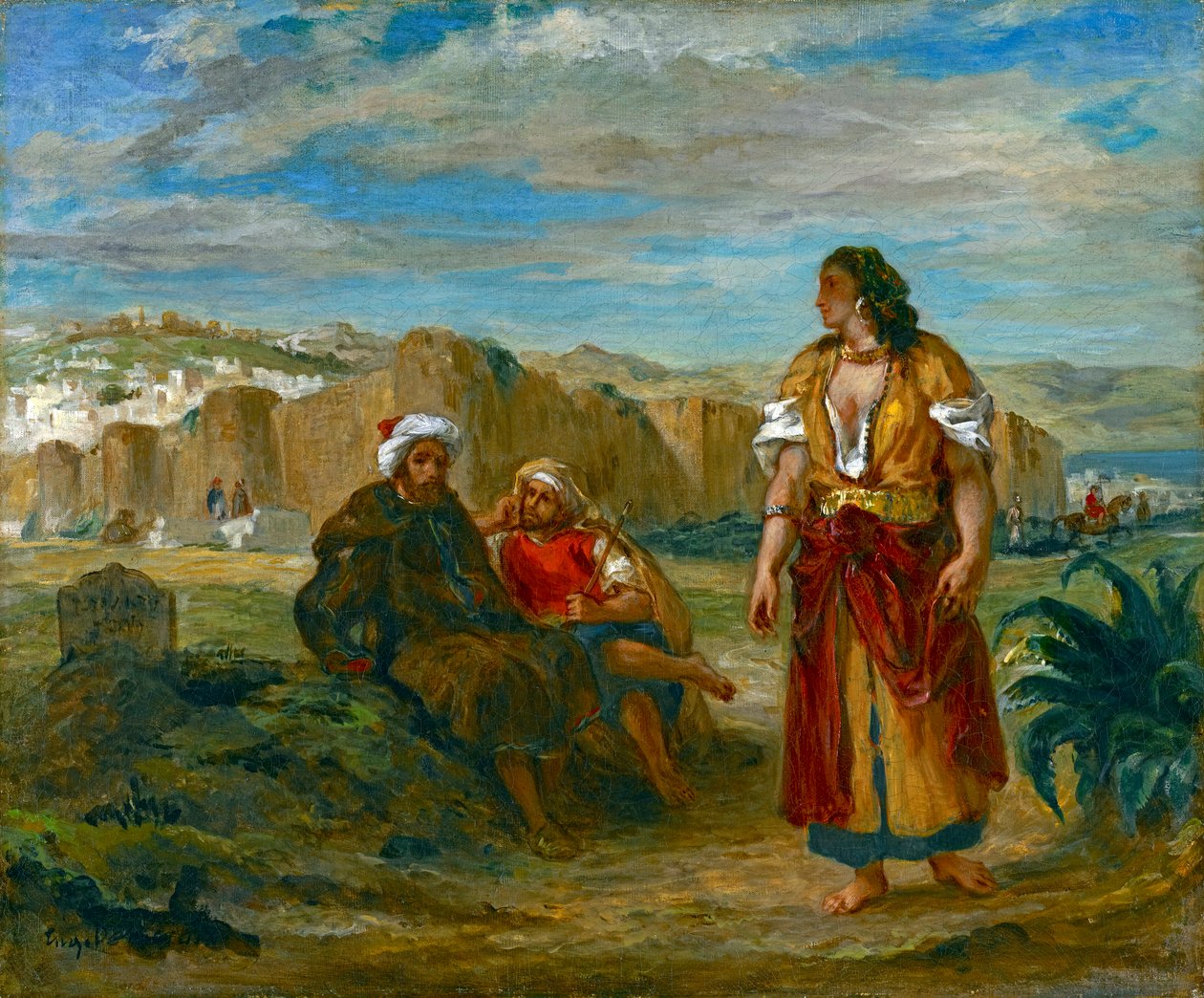 Tanger látképe, 1852-3 alkotó: Ferdinand Victor Eugene Delacroix