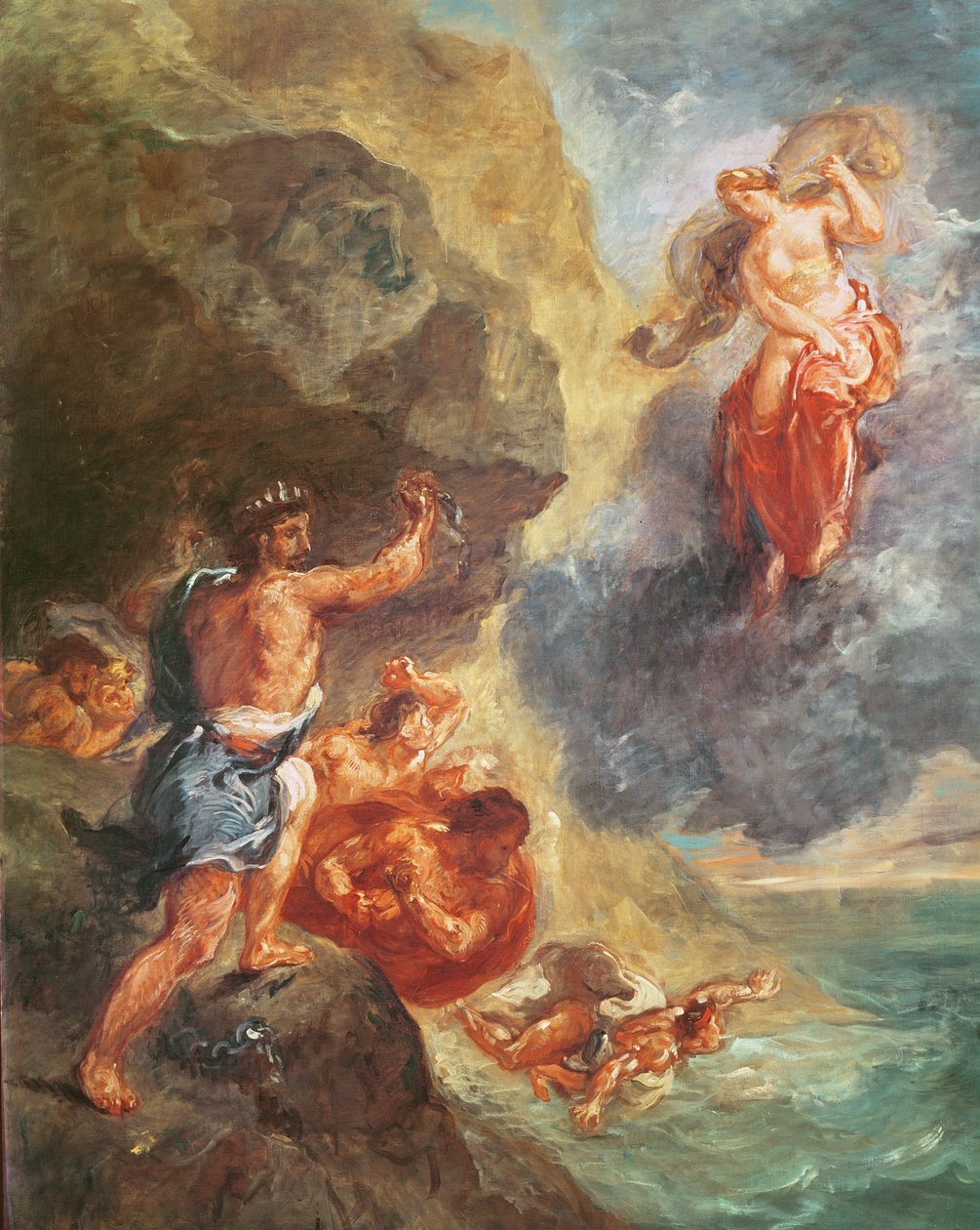 Tél, a Four Seasons sorozatból: Juno és Aeolus, 1862 alkotó: Ferdinand Victor Eugene Delacroix