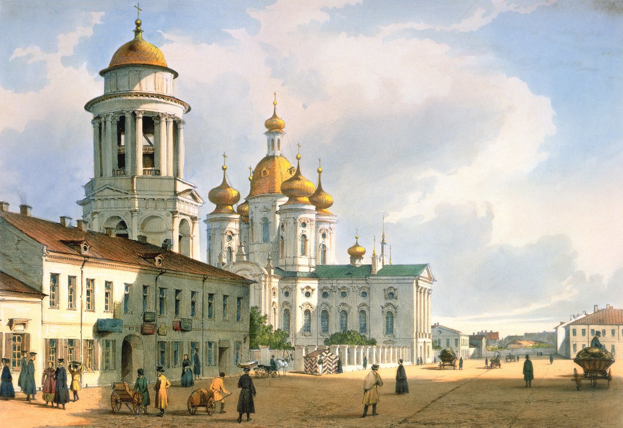 Vlagyimir Szűz templom Szentpéterváron, 1840 körül alkotó: Ferdinand Victor Perrot