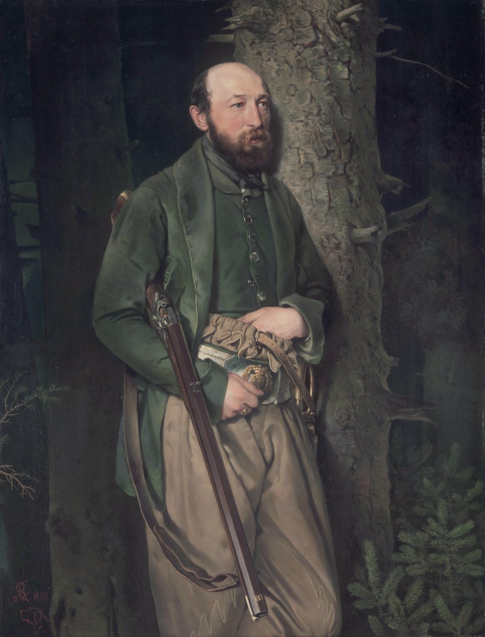 Carl Ludwig von Schönberg, a királyi szász erdészeti felügyelő alkotó: Louis Ferdinand von Rayski