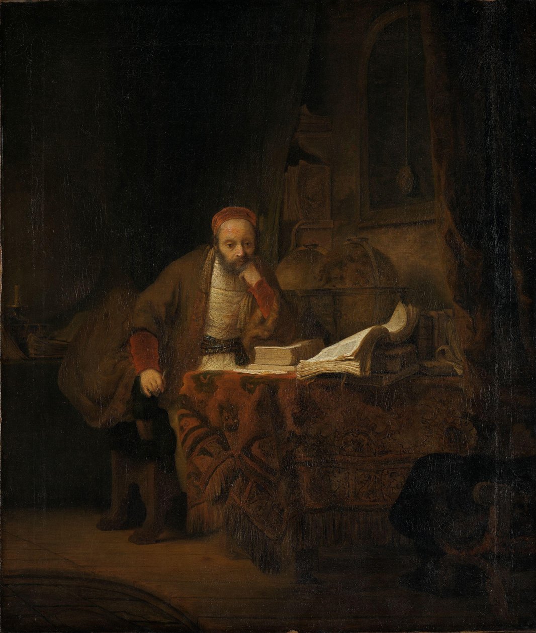 Egy tudós tanulmányában, 1640 körül (olaj, vászon) alkotó: Ferdinand Bol