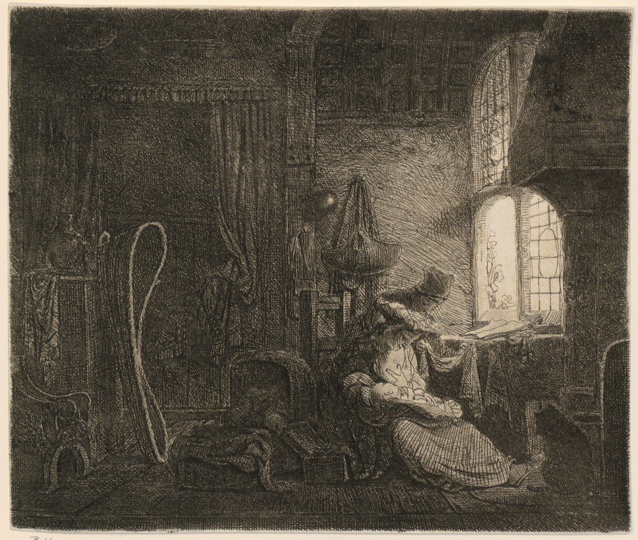 Familie im Zimmer alkotó: Ferdinand Bol