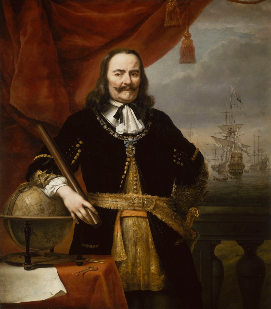 Michiel Adriaenszoon de Ruyter, az Egyesült Tartományok altábornagya (1607-1676) alkotó: Ferdinand Bol