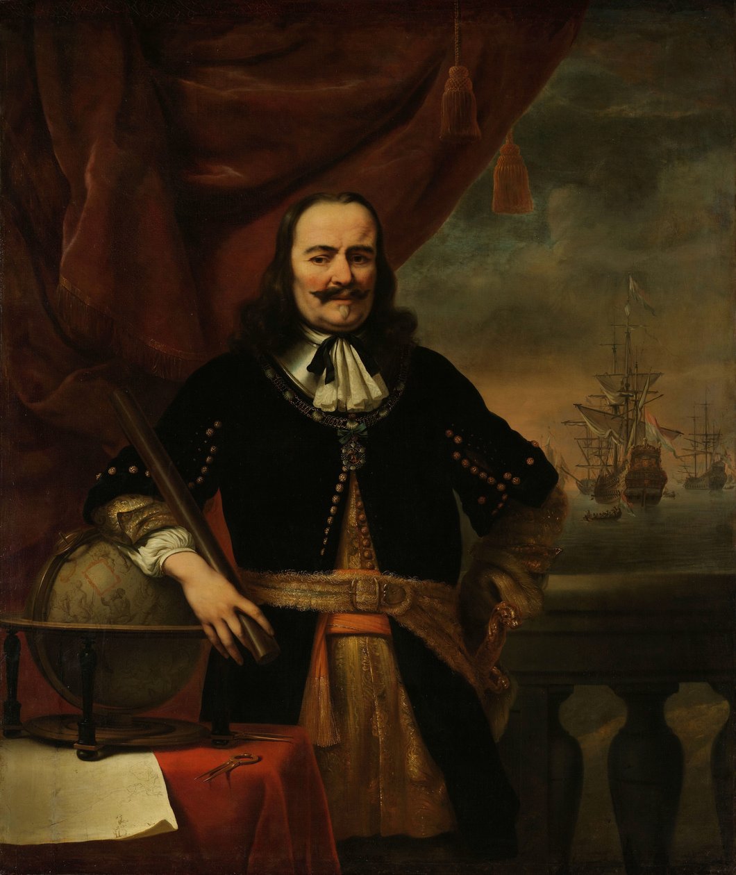 Michiel de Ruyter admirálisként Michiel Adriaenszoon de Ruyter (1607-1676), admirális portréja alkotó: Ferdinand Bol