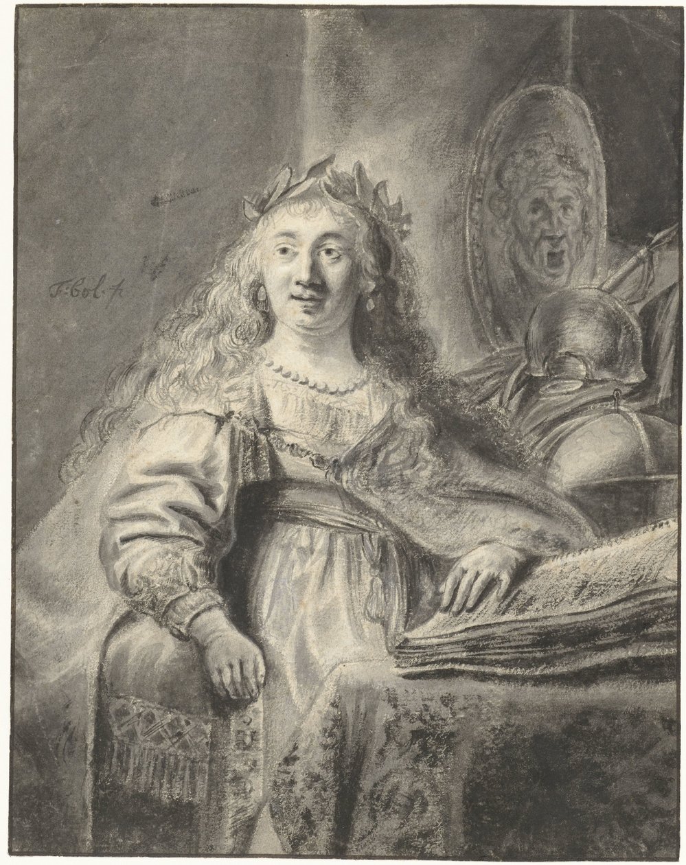 Minerva a dolgozószobájában alkotó: Ferdinand Bol
