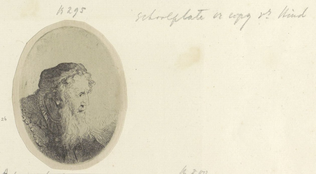 Oude férfi baardot rak Nyolcvanöt eredeti nyomat gyűjteménye (sorozat címe) alkotó: Ferdinand Bol