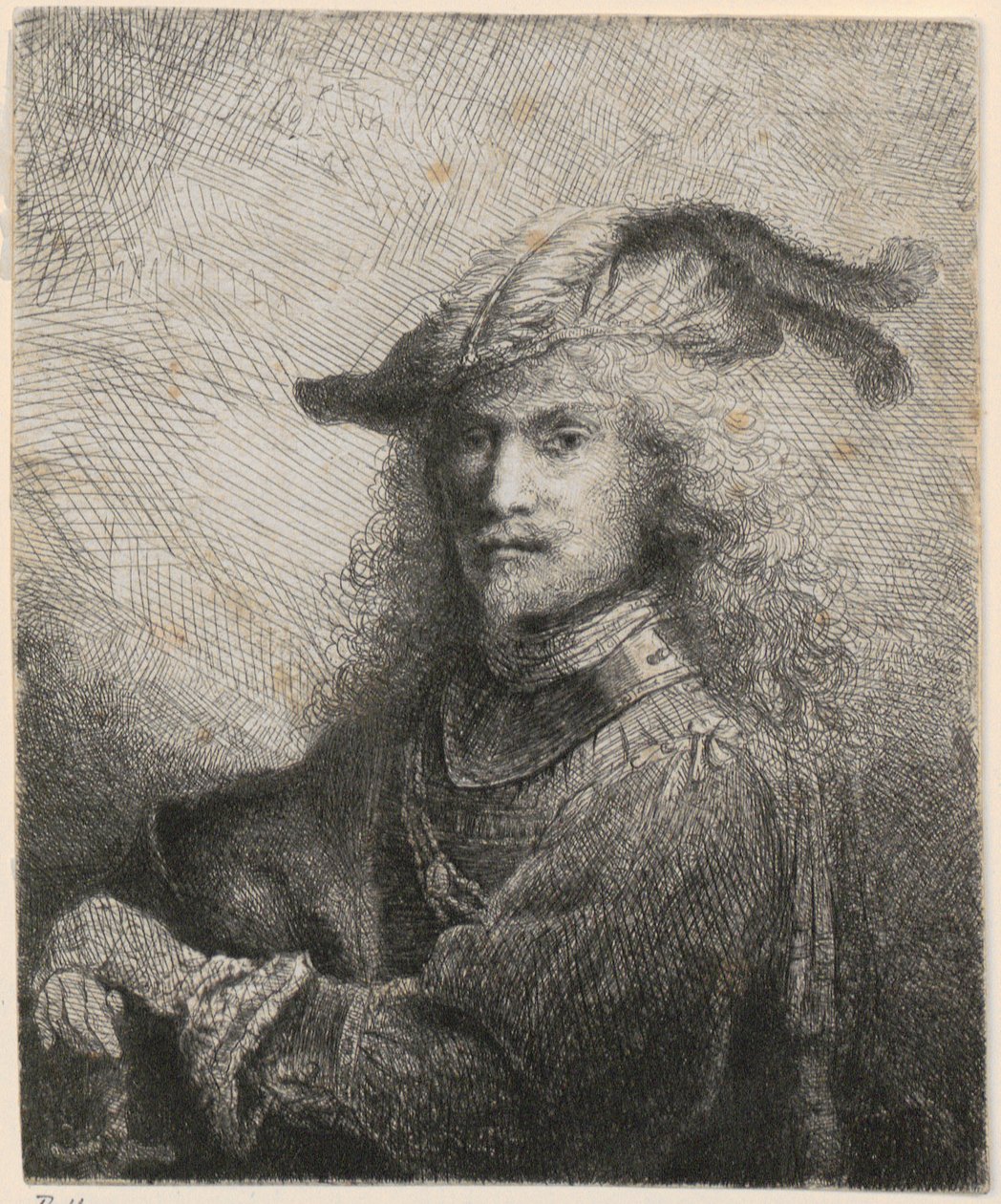 Egy tiszt portréja (talán a művész önarcképe?) alkotó: Ferdinand Bol