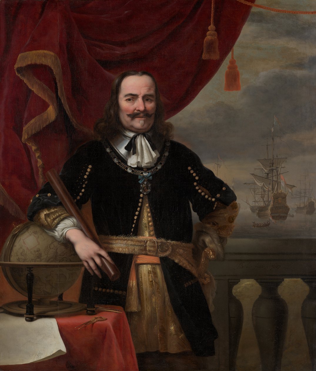 Michiel de Ruyter portréja (1607-1676) alkotó: Ferdinand Bol