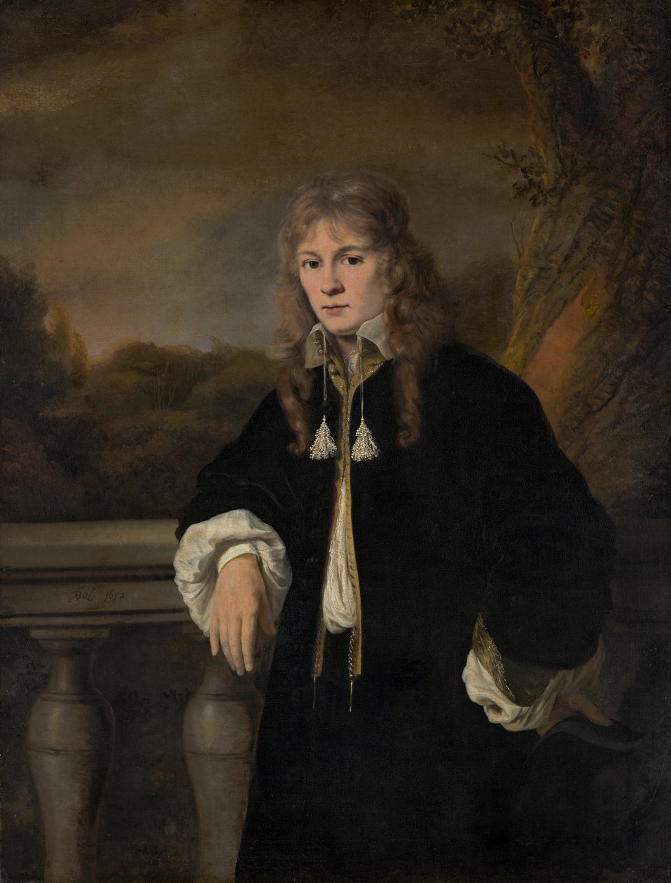 Egy fiatal férfi portréja, feltehetően Louis Trip Jr. (1638-1655) alkotó: Ferdinand Bol