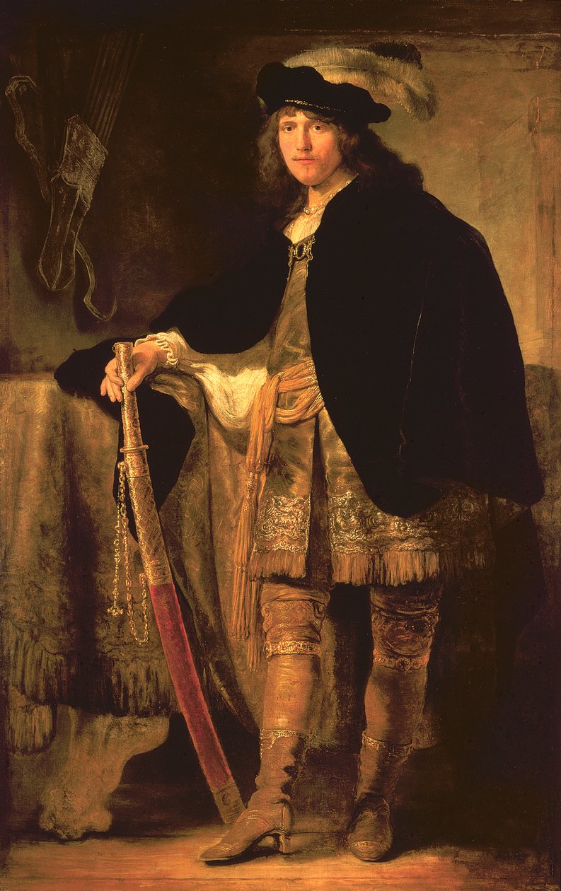 Kardos fiatalember portréja, 1635-40 körül alkotó: Ferdinand Bol