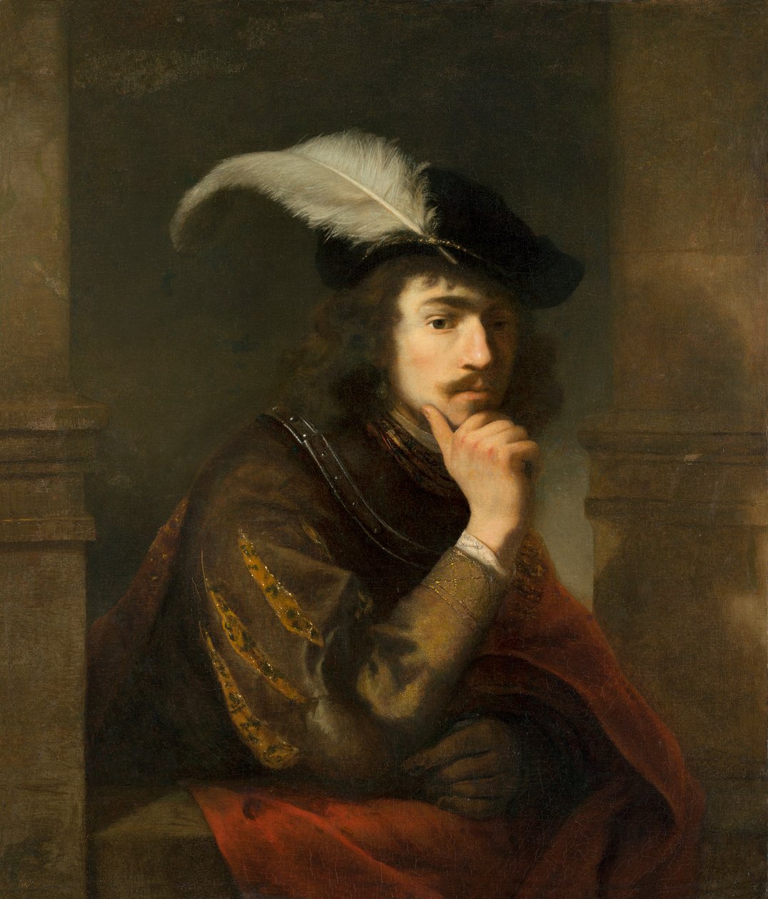Fiatal férfi portréja, esetleg önarckép alkotó: Ferdinand Bol