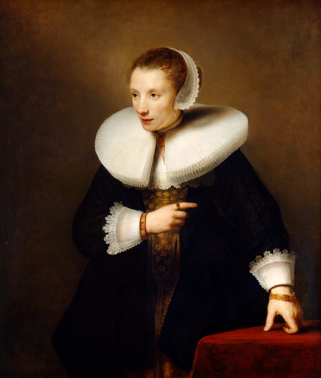 Ismeretlen nő portréja, 1642-44 körül (olaj, vászon) alkotó: Ferdinand Bol