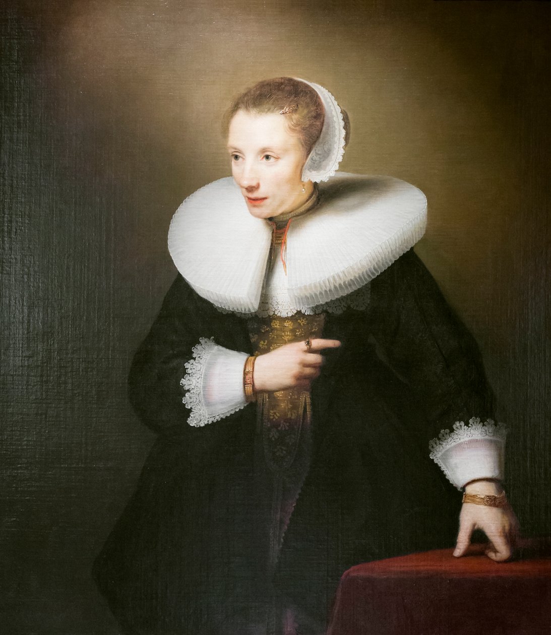 Egy ismeretlen nő portréja alkotó: Ferdinand Bol