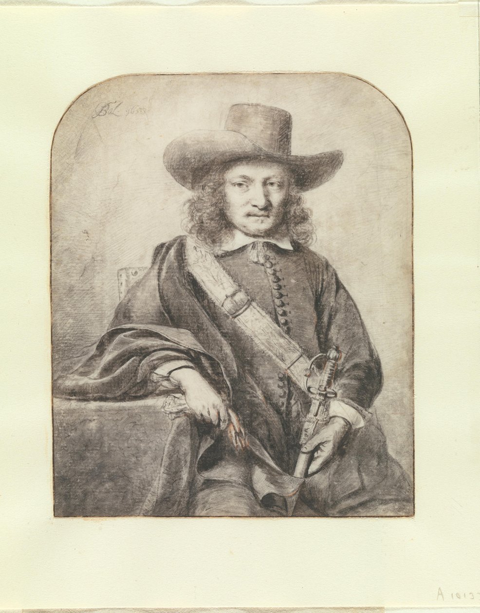 Egy goudai tiszt portréja alkotó: Ferdinand Bol