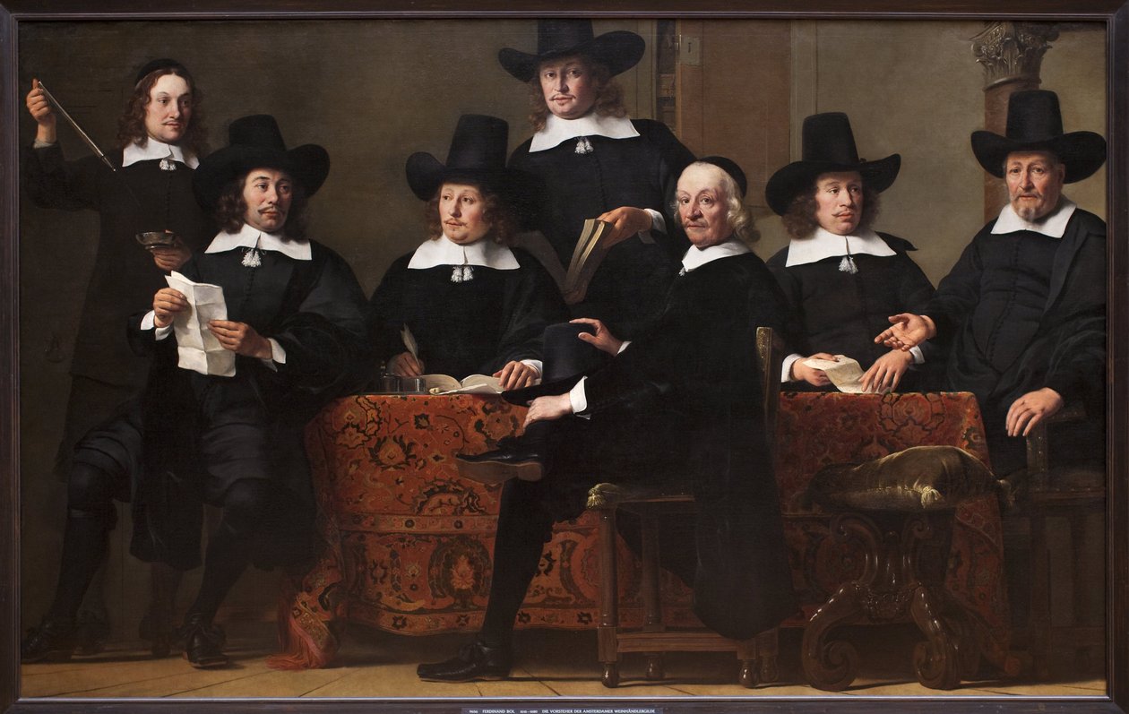 Az Amsterdam Wine Merchants Guild elnöke (Hollandia). Ferdinand Bol (1616-1680) festménye, olaj, vászon, 1659 körül. Holland művészet alkotó: Ferdinand Bol