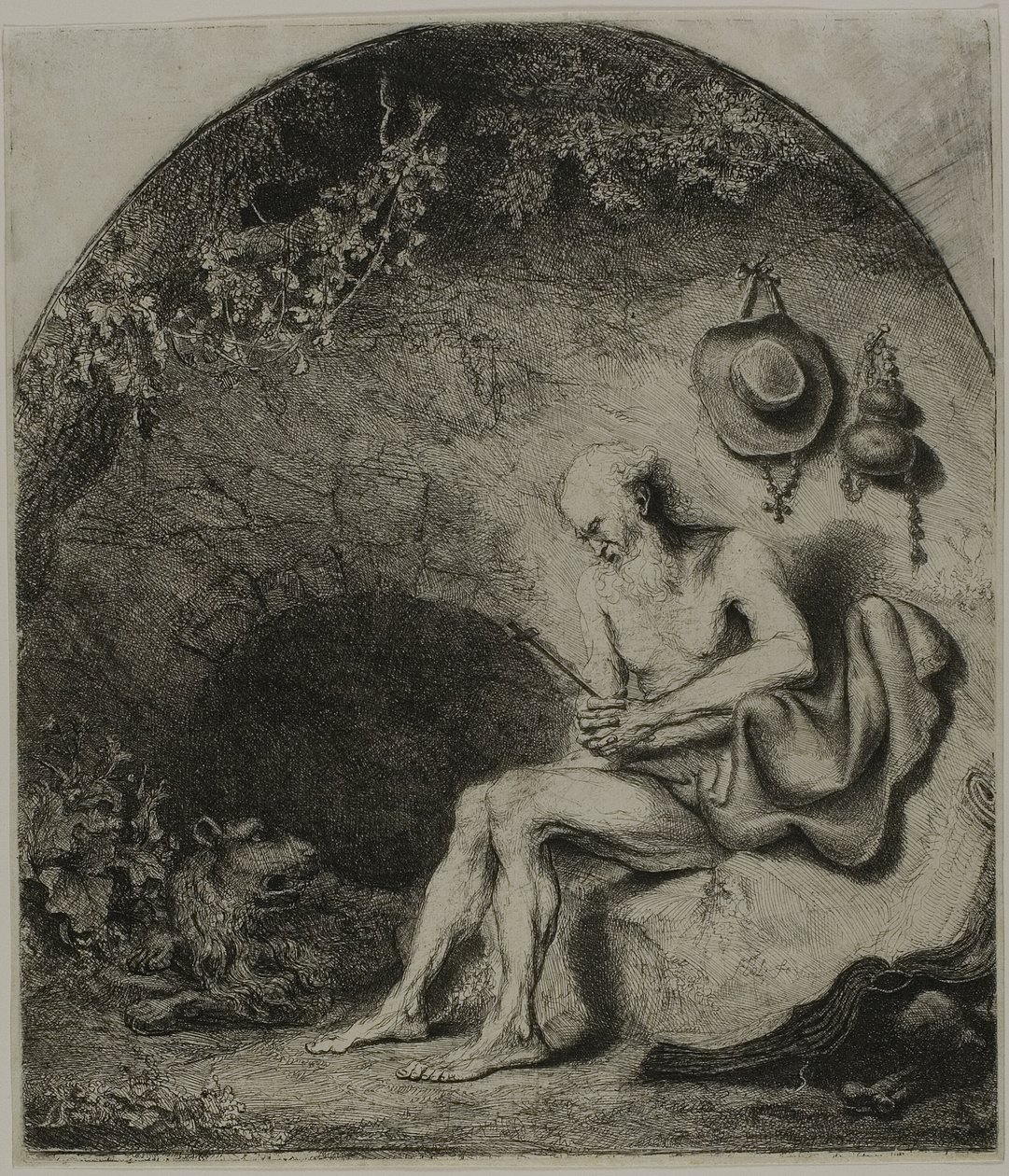 Szent Jeromos a bűnbánatban alkotó: Ferdinand Bol