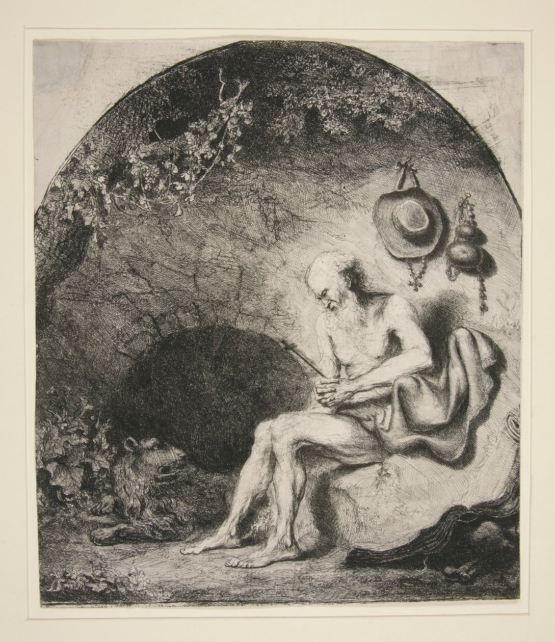 Szent Jeromos a barlangban alkotó: Ferdinand Bol