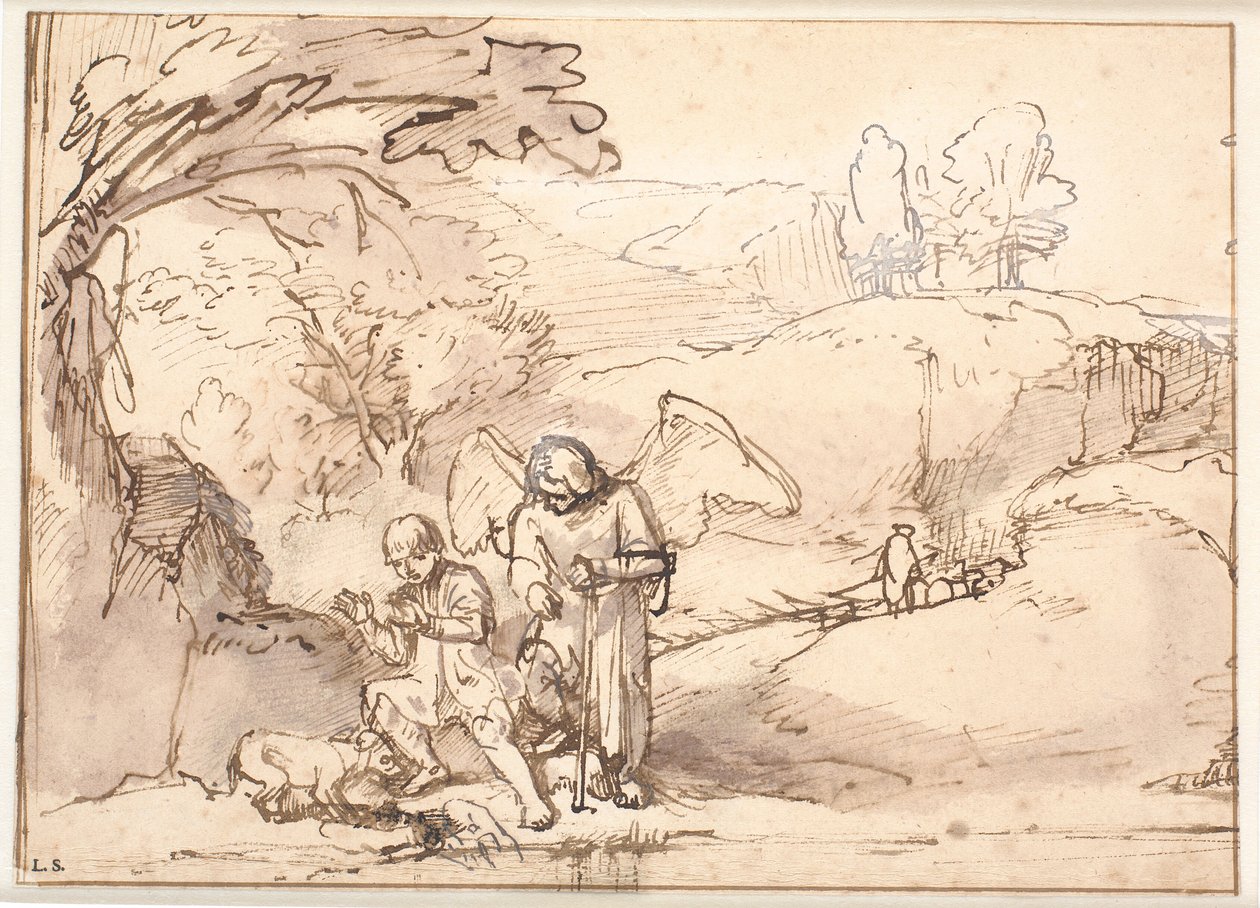 Tóbiás és a hal alkotó: Ferdinand Bol