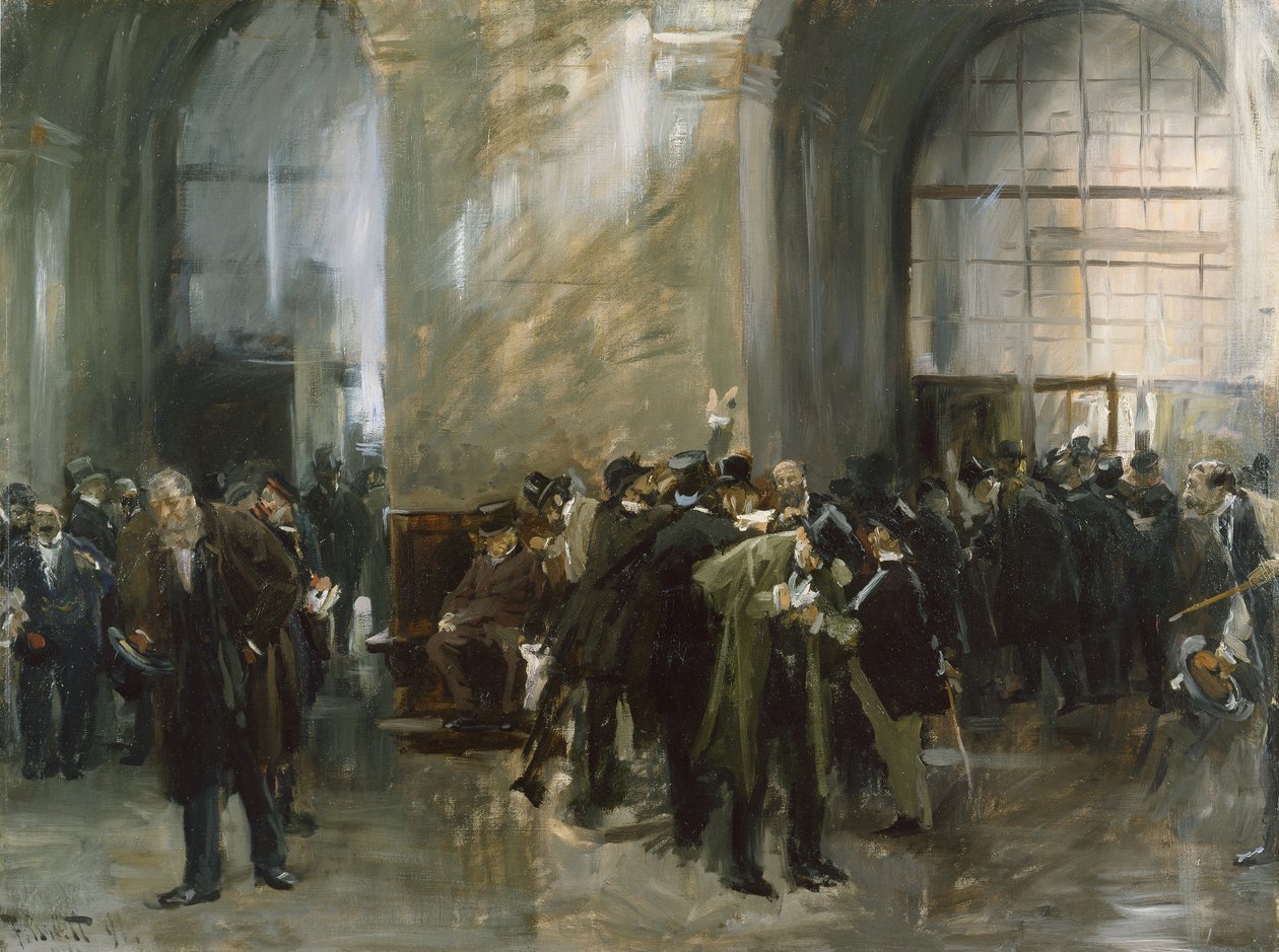 A tőzsdén alkotó: Ferdinand Brutt