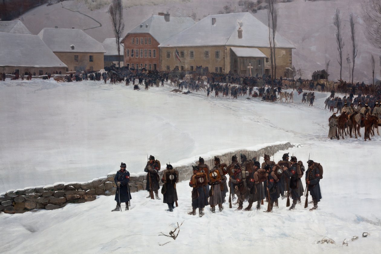 Bourbaki panoráma alkotó: Ferdinand & Castres Edouard (1838-1902) Hodler