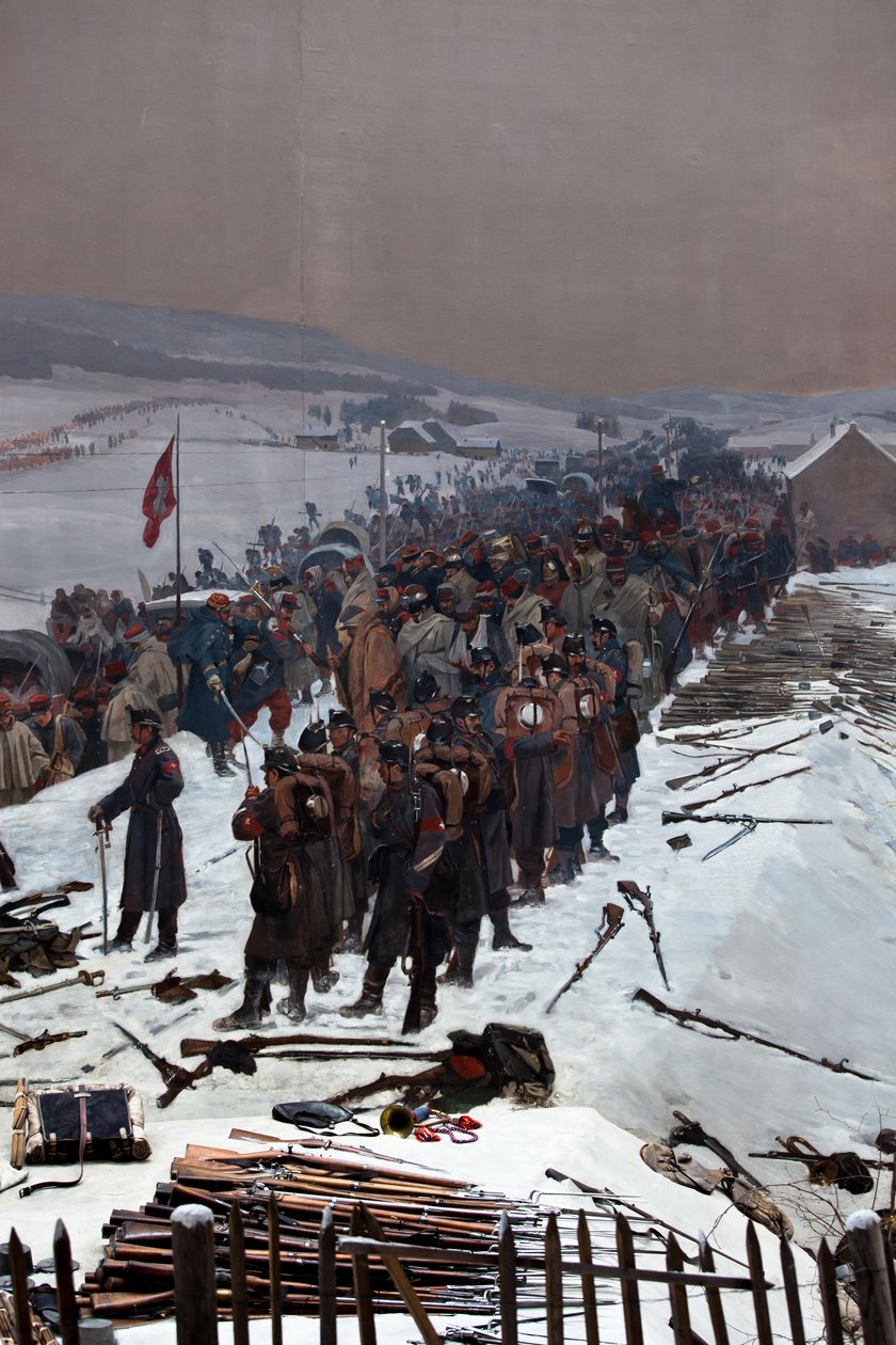 Bourbaki panoráma alkotó: Ferdinand & Castres Edouard (1838-1902) Hodler