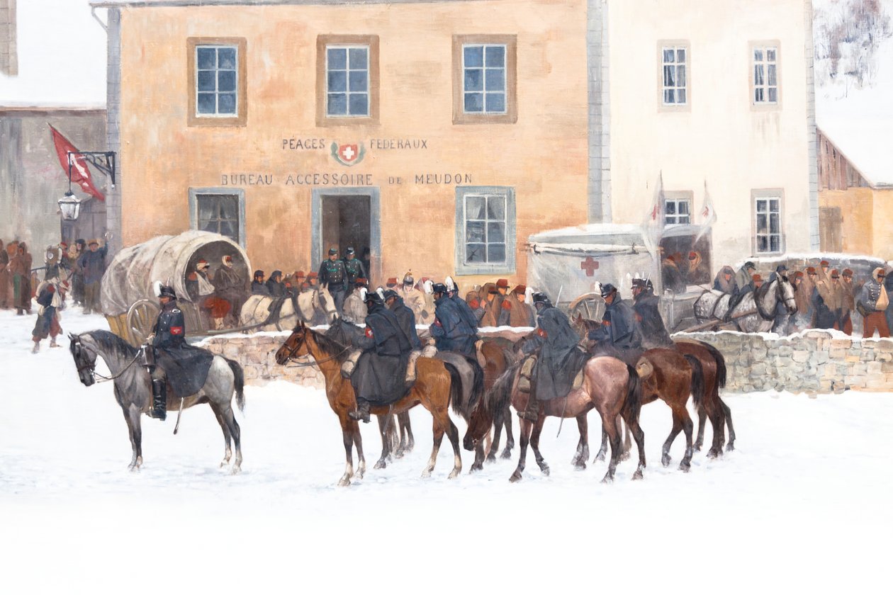Bourbaki panoráma alkotó: Ferdinand & Castres Edouard (1838-1902) Hodler