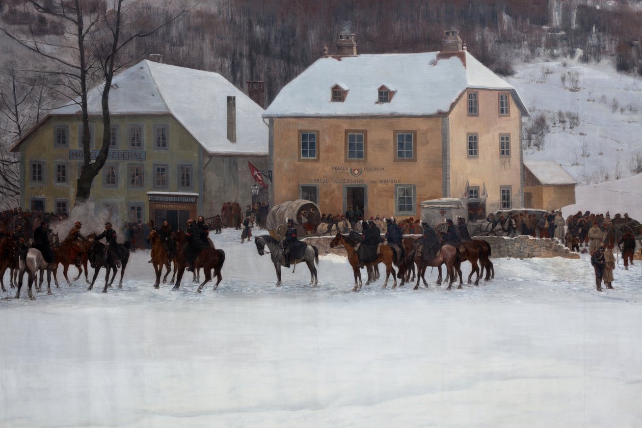 Bourbaki panoráma alkotó: Ferdinand & Castres Edouard (1838-1902) Hodler