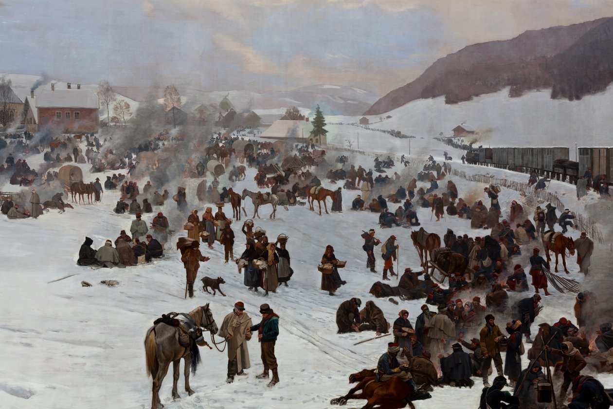 Bourbaki panoráma alkotó: Ferdinand & Castres Edouard (1838-1902) Hodler