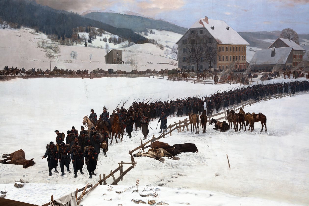 Bourbaki panoráma alkotó: Ferdinand & Castres Edouard (1838-1902) Hodler