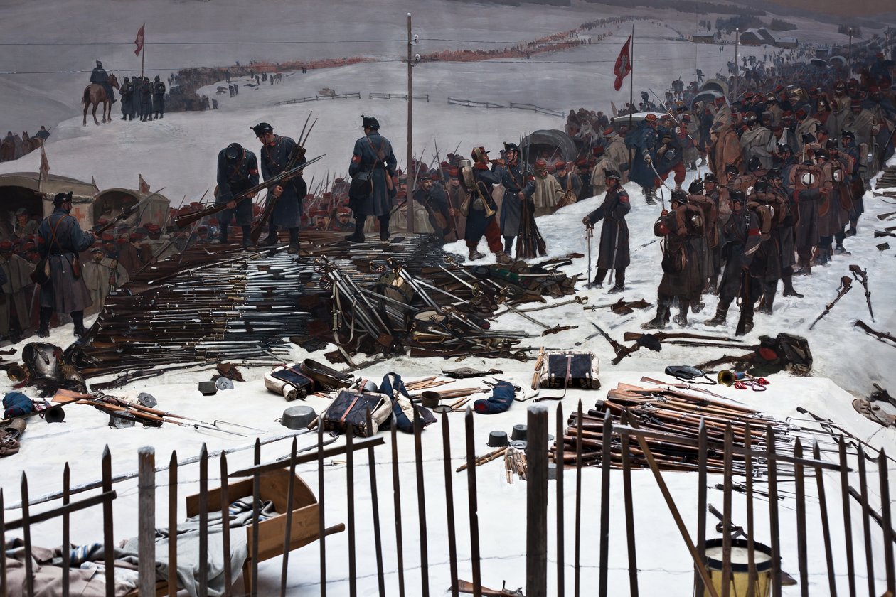 Bourbaki panoráma alkotó: Ferdinand & Castres Edouard (1838-1902) Hodler