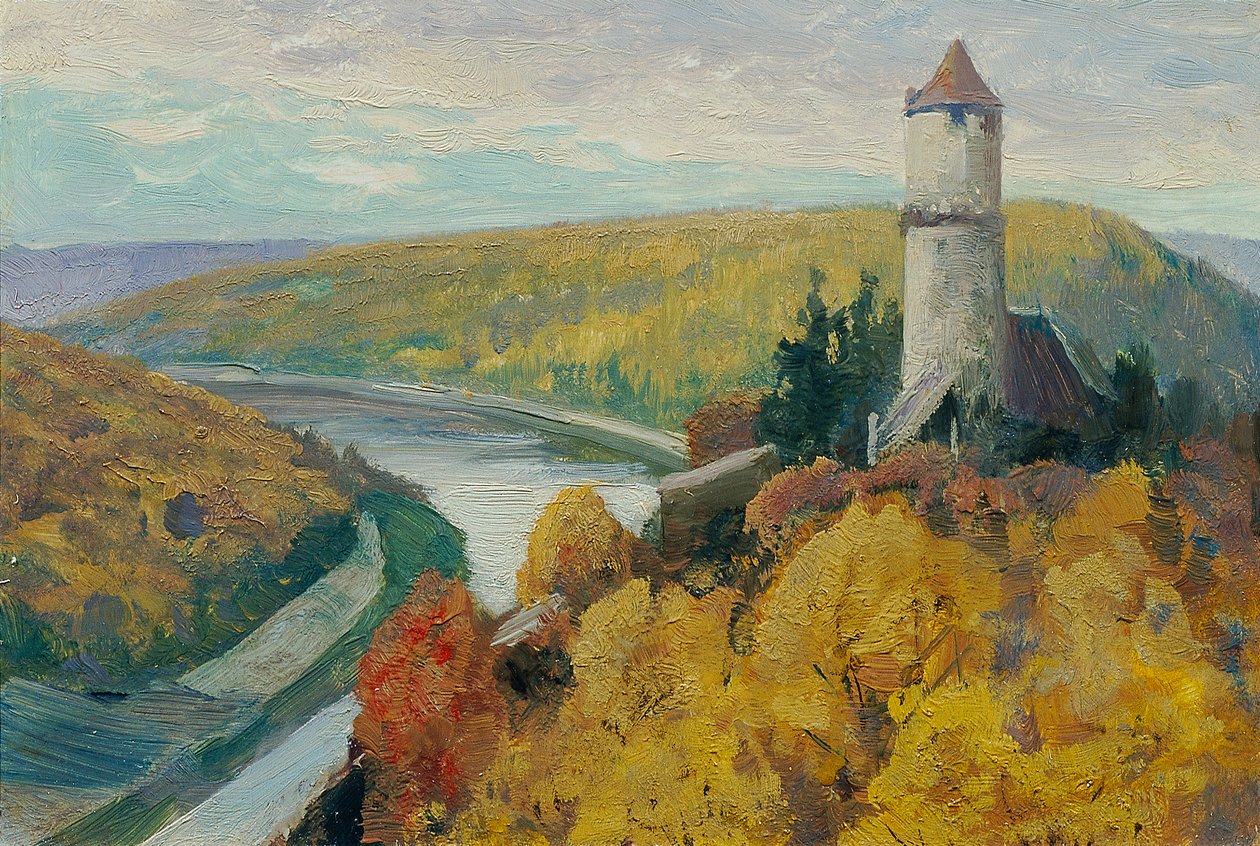 Moldva (a „Česka Krajiná cseh tájainak 16 képe” című portfólióból) alkotó: Ferdinand Engelmuller