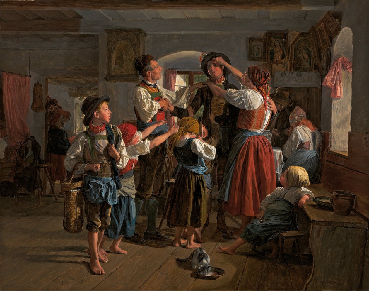 A feliratkozó búcsúja alkotó: Ferdinand Georg Waldmuller