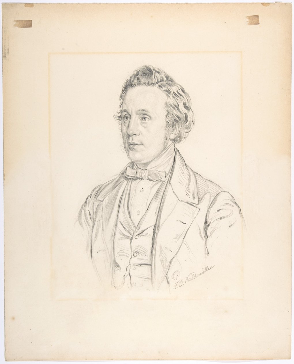 Franz Jauner portréja (Bécs 1832-1900 Bécs), bécsi színházigazgató és színész alkotó: Ferdinand Georg Waldmüller