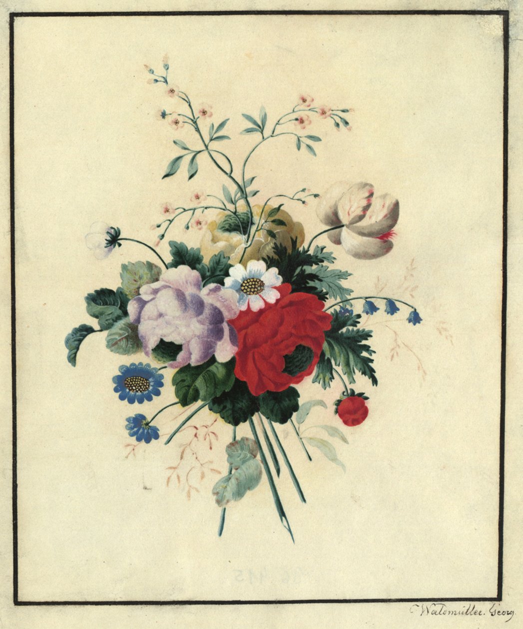 Rózsák, tulipánok, százszorszépek alkotó: Ferdinand Georg Waldmüller