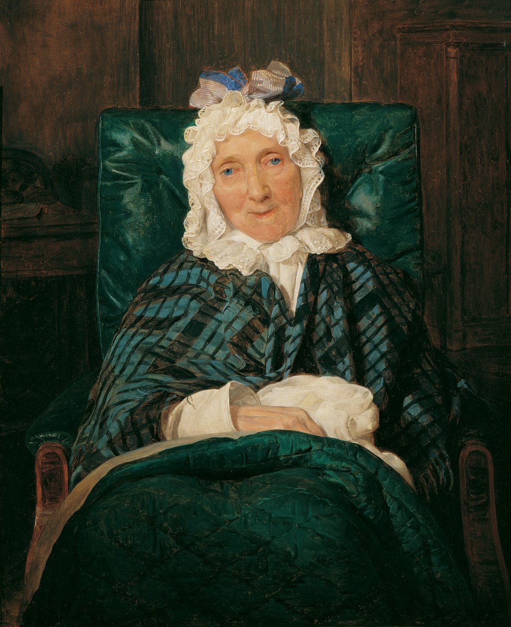 Aloisia Eltz a karosszékben alkotó: Ferdinand Georg Waldmuller