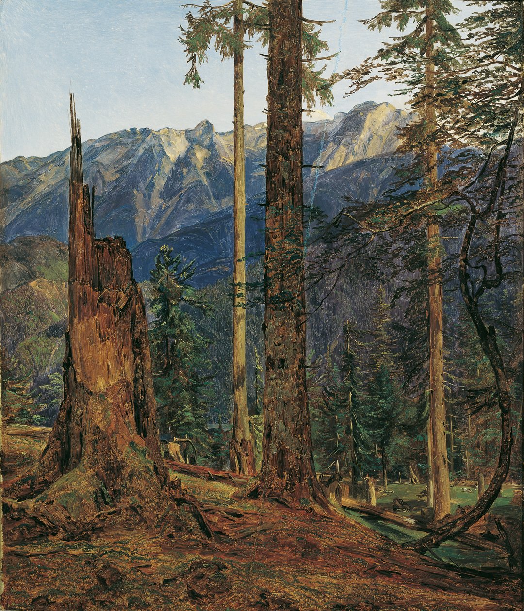 A Höllengebirge Ischl mellett alkotó: Ferdinand Georg Waldmuller