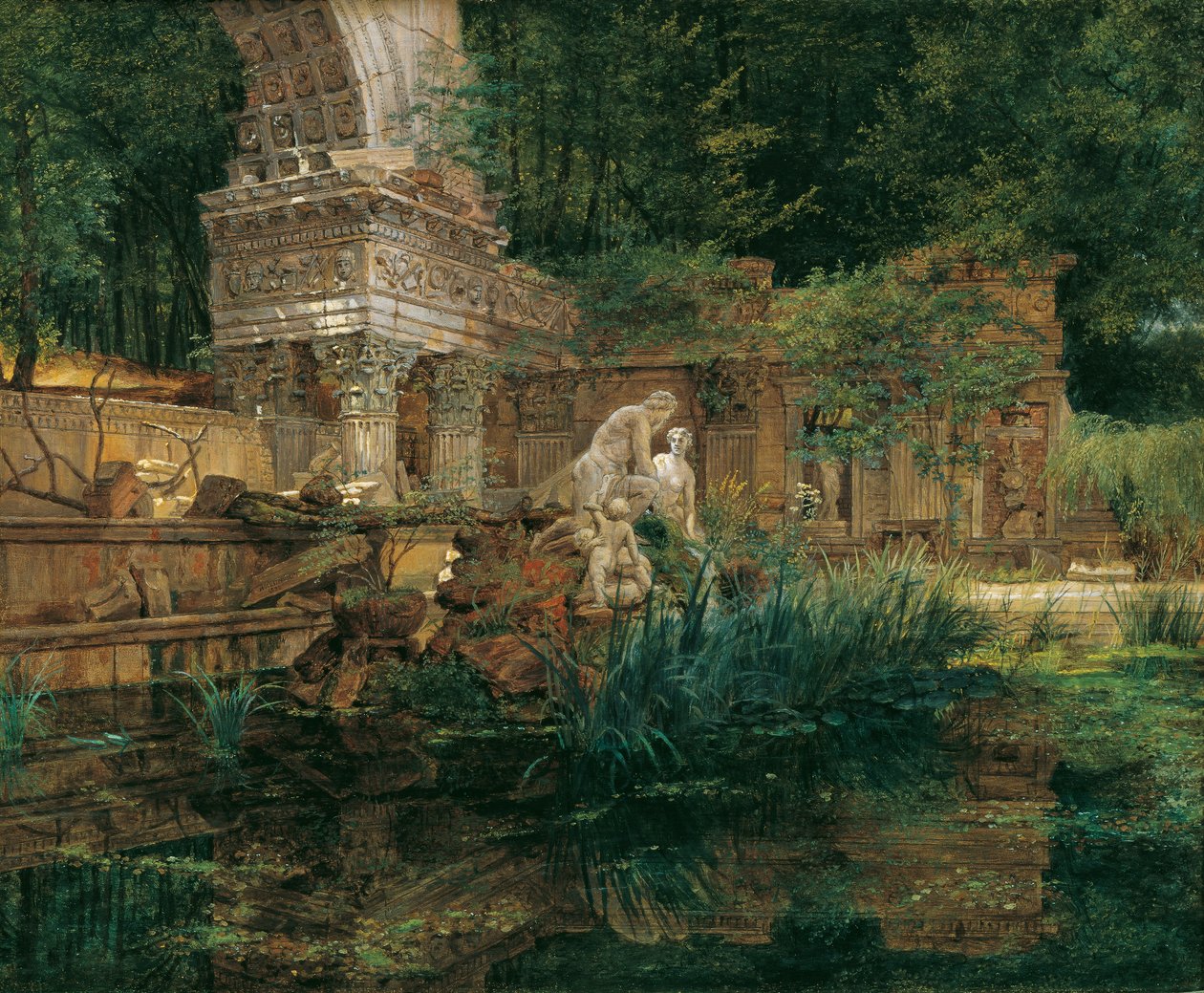 A római romok Schönbrunnban alkotó: Ferdinand Georg Waldmuller