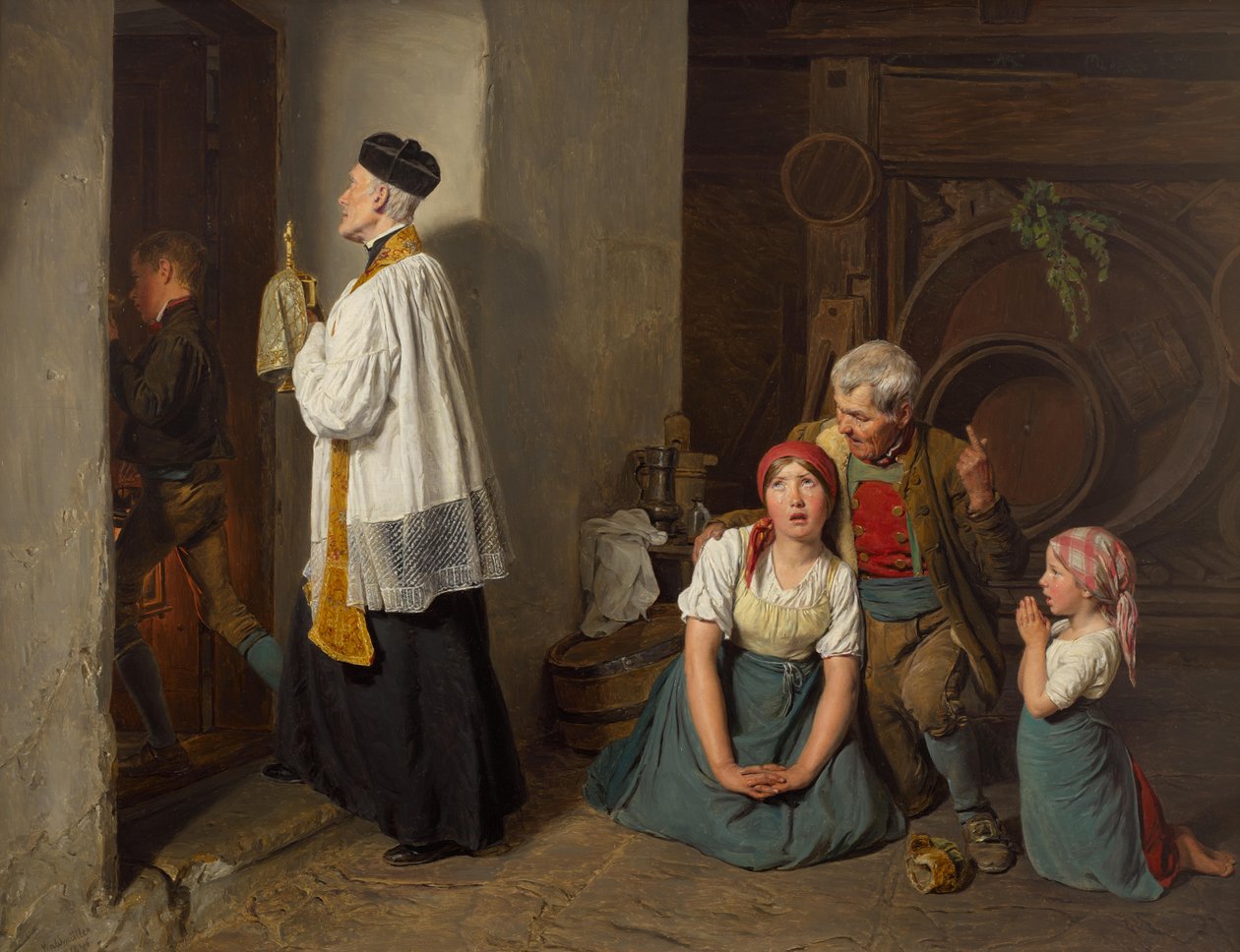 Az utolsó kenet alkotó: Ferdinand Georg Waldmuller