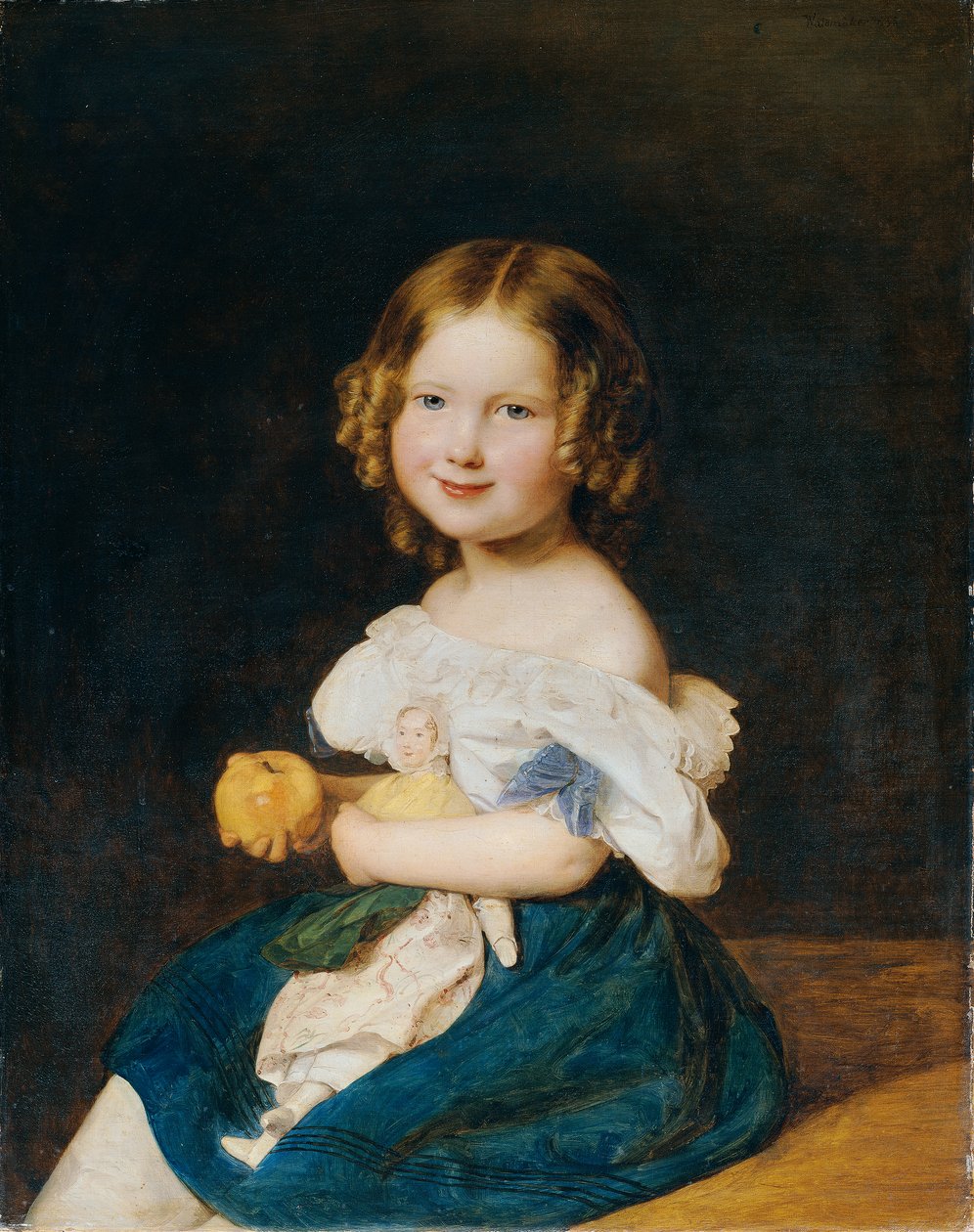 Emilie Werner (1832-1835), Johann és Magdalena Werner lánya alkotó: Ferdinand Georg Waldmuller