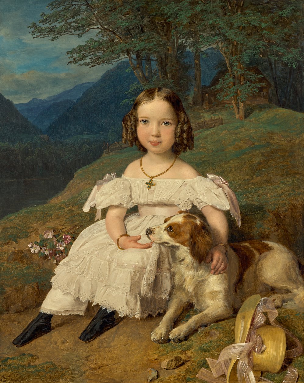 Julia Apraxin grófnő alkotó: Ferdinand Georg Waldmuller