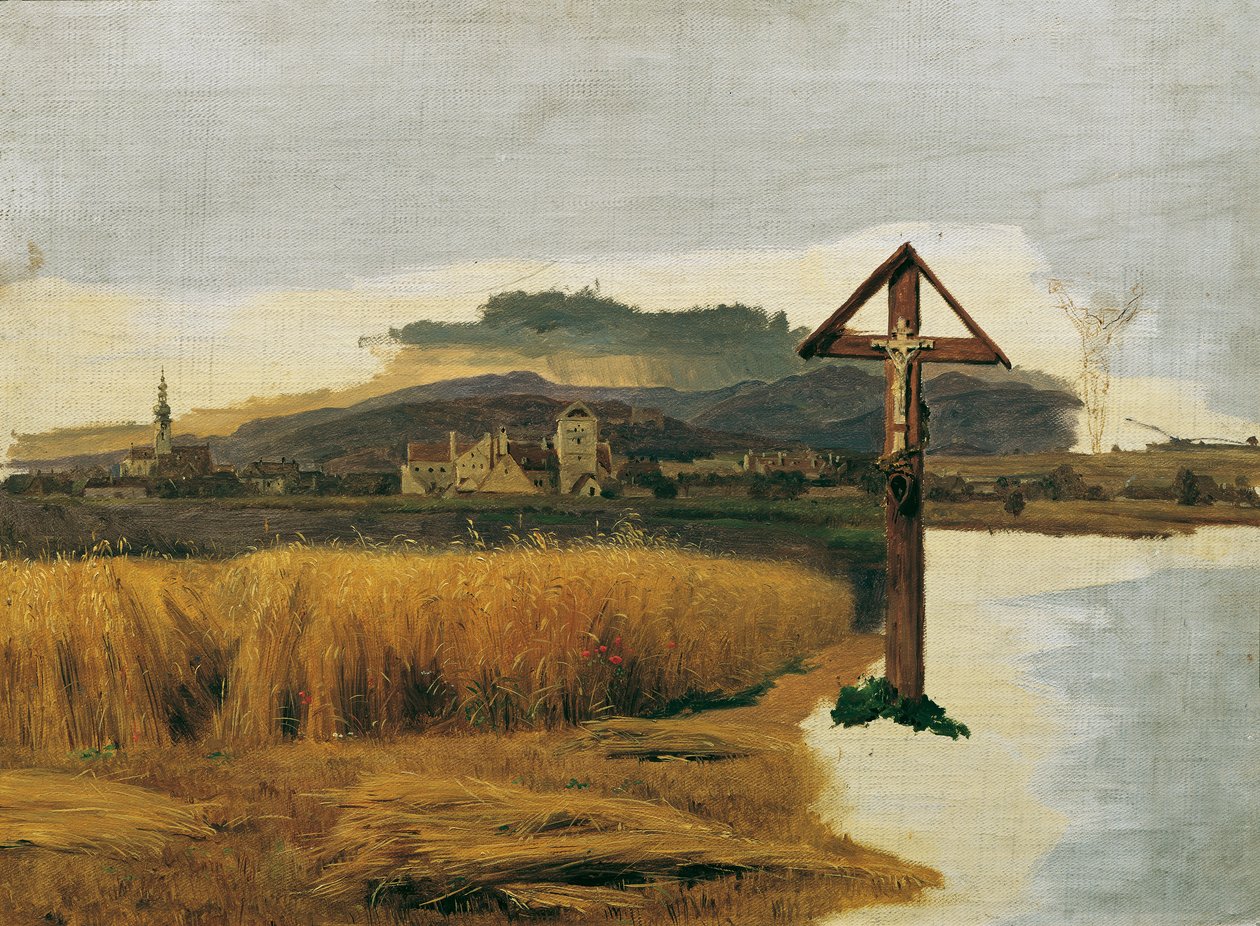 Brunn am gebirge tája alkotó: Ferdinand Georg Waldmuller
