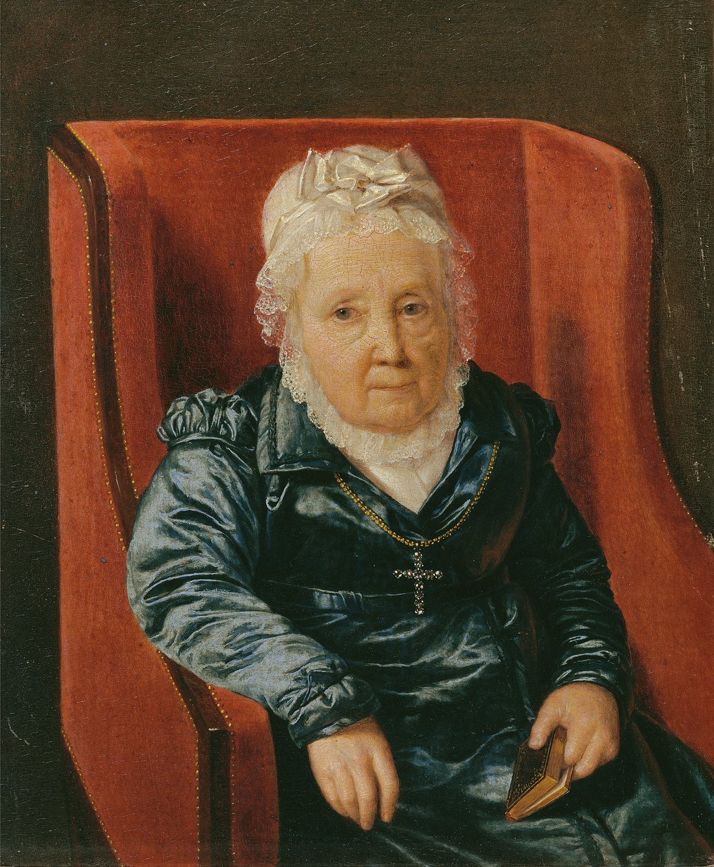 Rosina Wieser a karosszékben alkotó: Ferdinand Georg Waldmuller