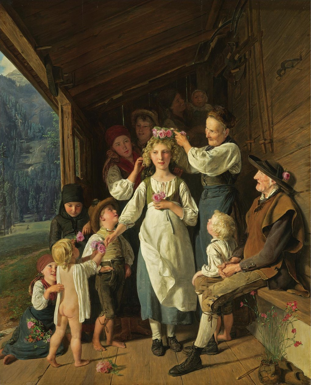 A koszorúslány alkotó: Ferdinand Georg Waldmuller