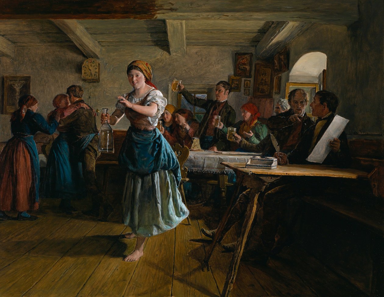 A nyitótánc, 1863 alkotó: Ferdinand Georg Waldmuller