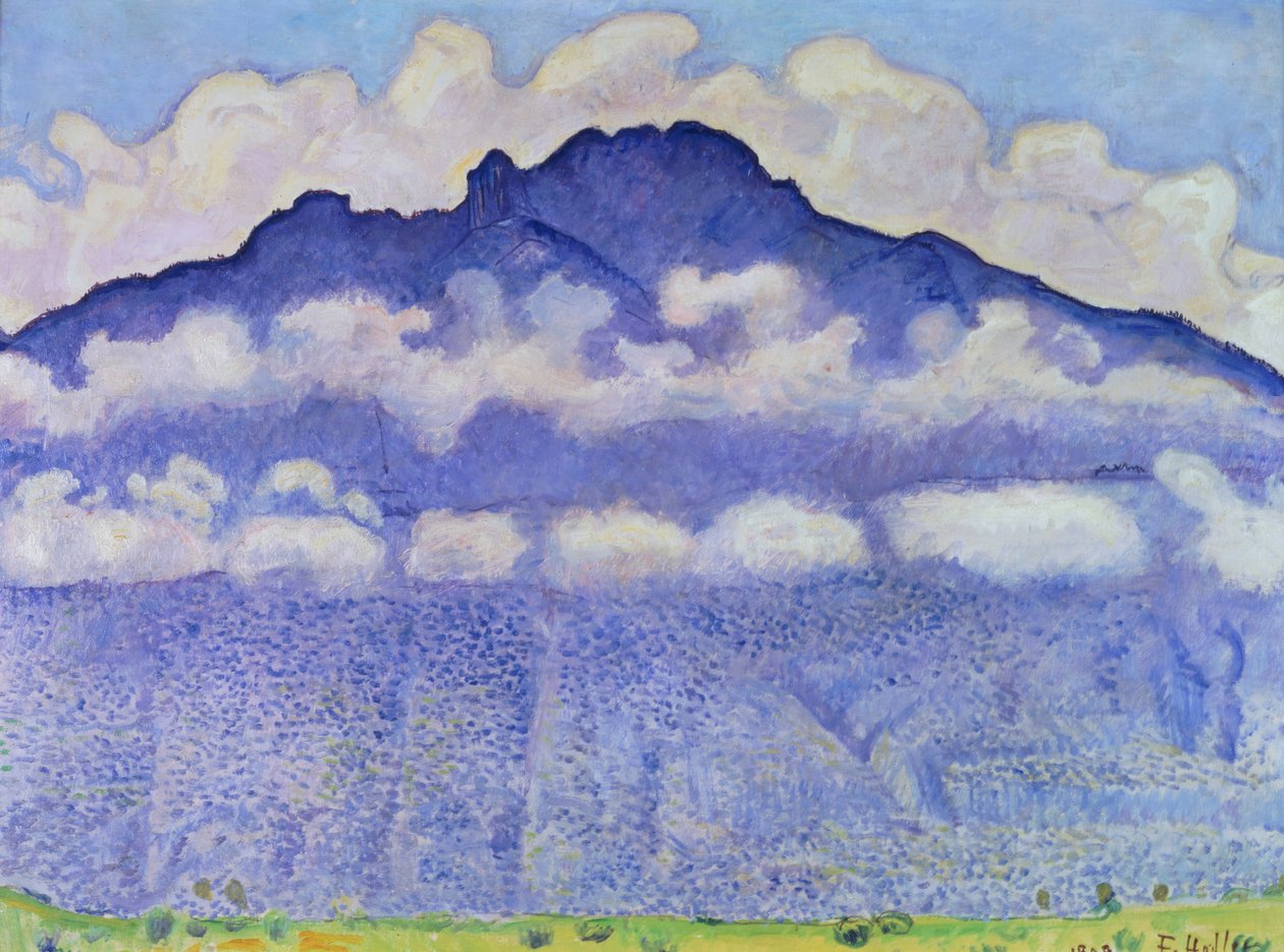 Andey Mountain, vue Bonneville-ből, 1909 alkotó: Ferdinand Hodler