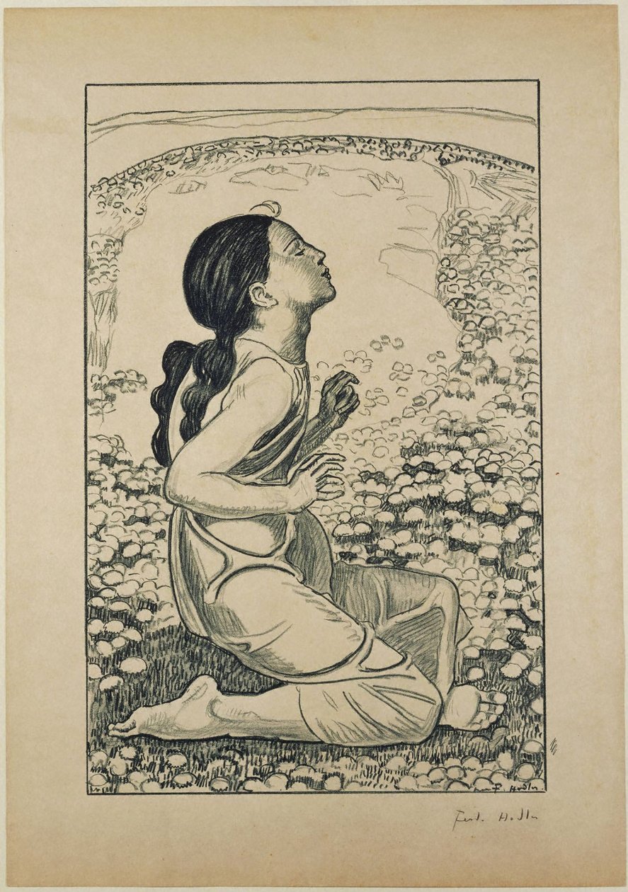 A tavasz (Spring) alkotó: Ferdinand Hodler