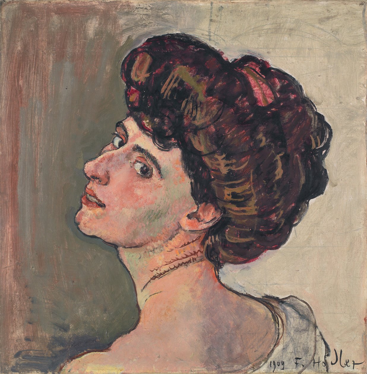 A párizsi. Valentine Godé-Darel portréja 1873-1915, 1909 alkotó: Ferdinand Hodler